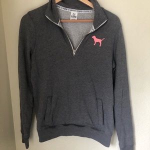 PINK Half zip Pullover